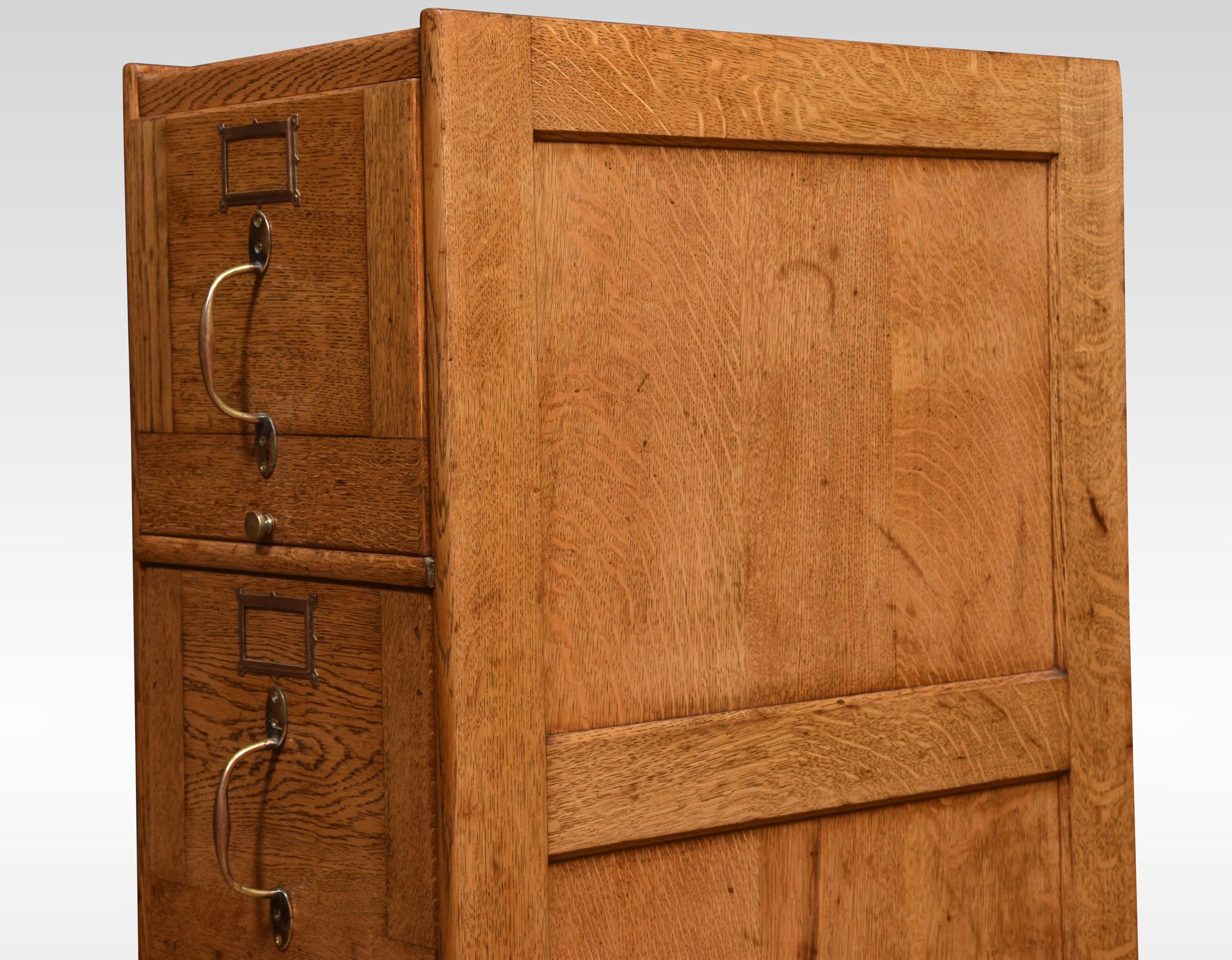 20th Century Oak Filing Cabinet