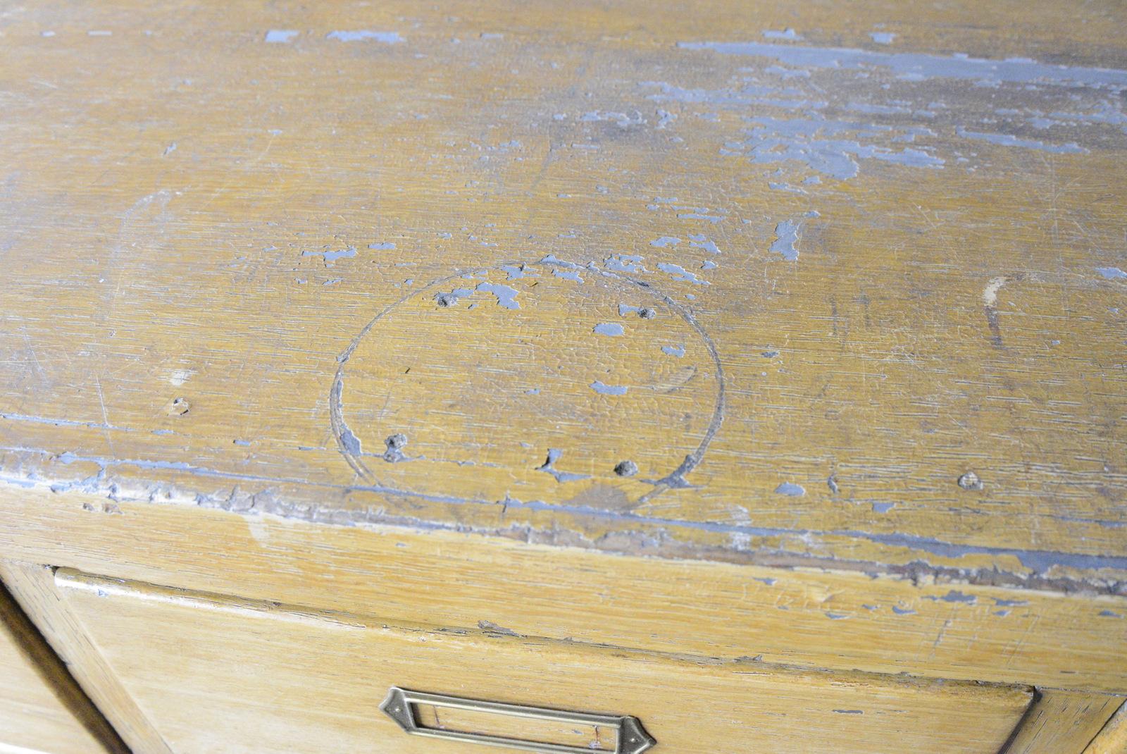 Oak Filing Drawers Circa 1930s For Sale 6