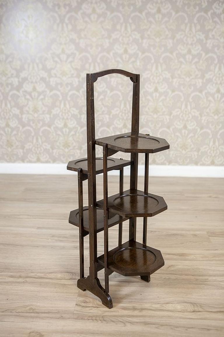Oak Flower Stand from the Late 20th Century For Sale 2