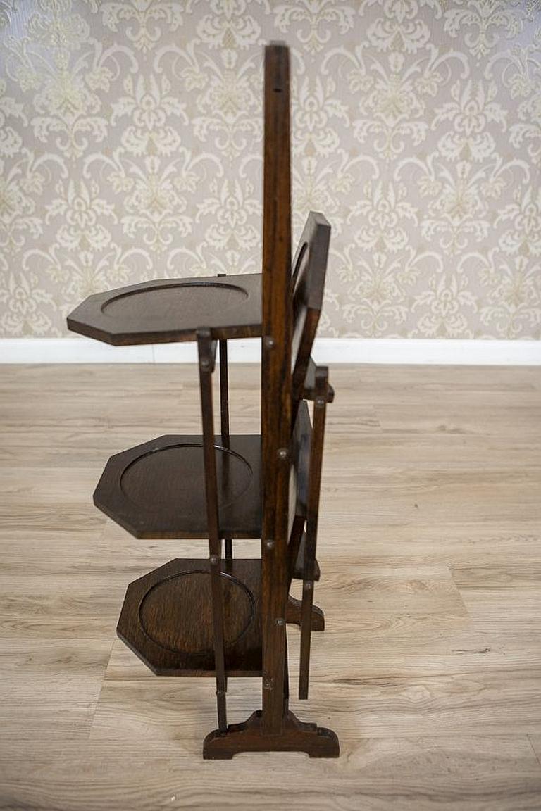 Oak Flower Stand from the Late 20th Century For Sale 5
