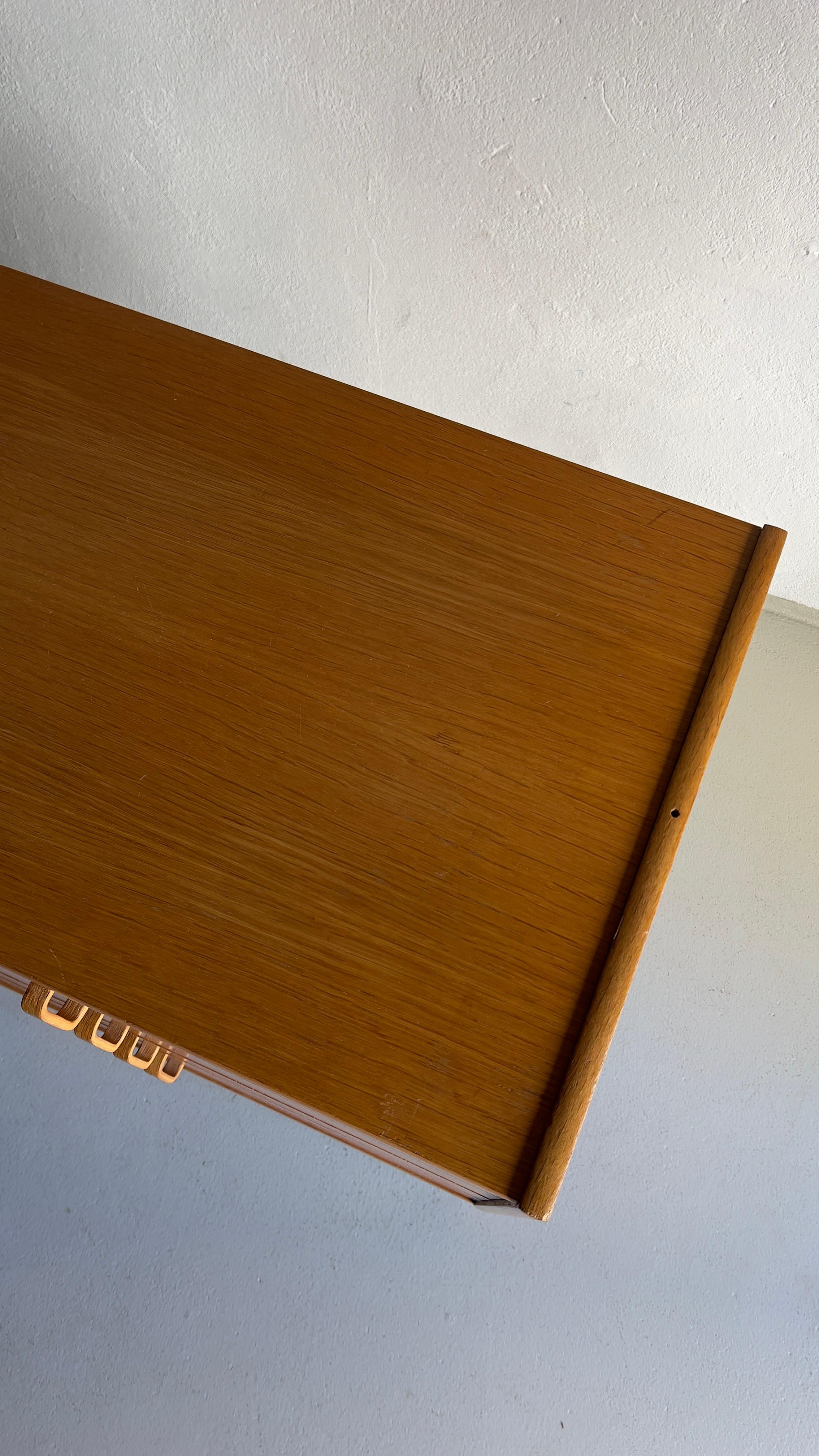 20th Century Oak Four Drawers Chest by Bertil Fridhagen For Bodafors, Sweden 1963