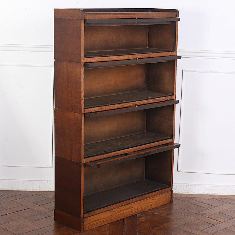 20th Century Oak Four Section Lawyer's Barrister's Bookcase