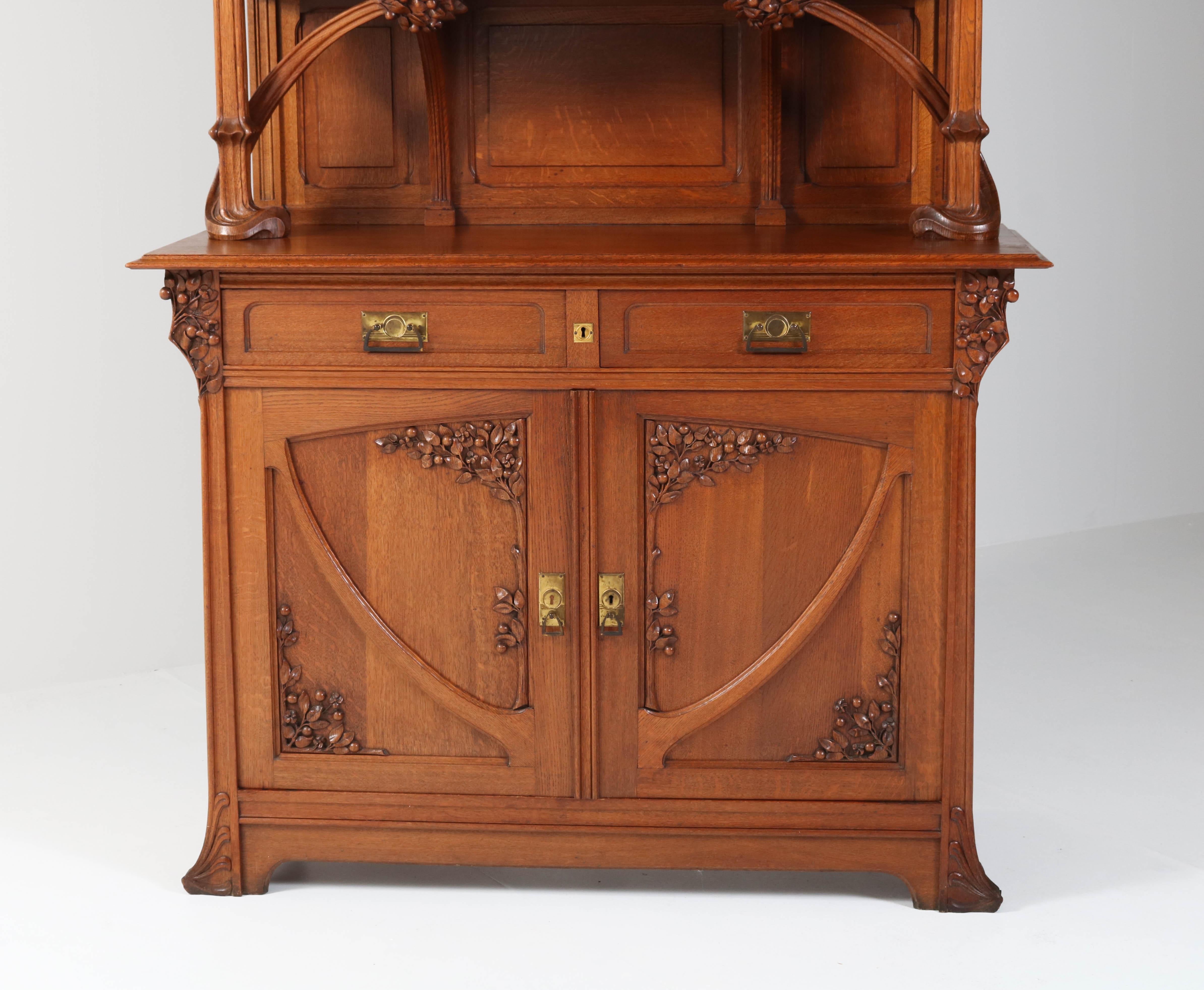 Oak French Art Nouveau Buffet Attributed to Jacques Gruber, 1904 1