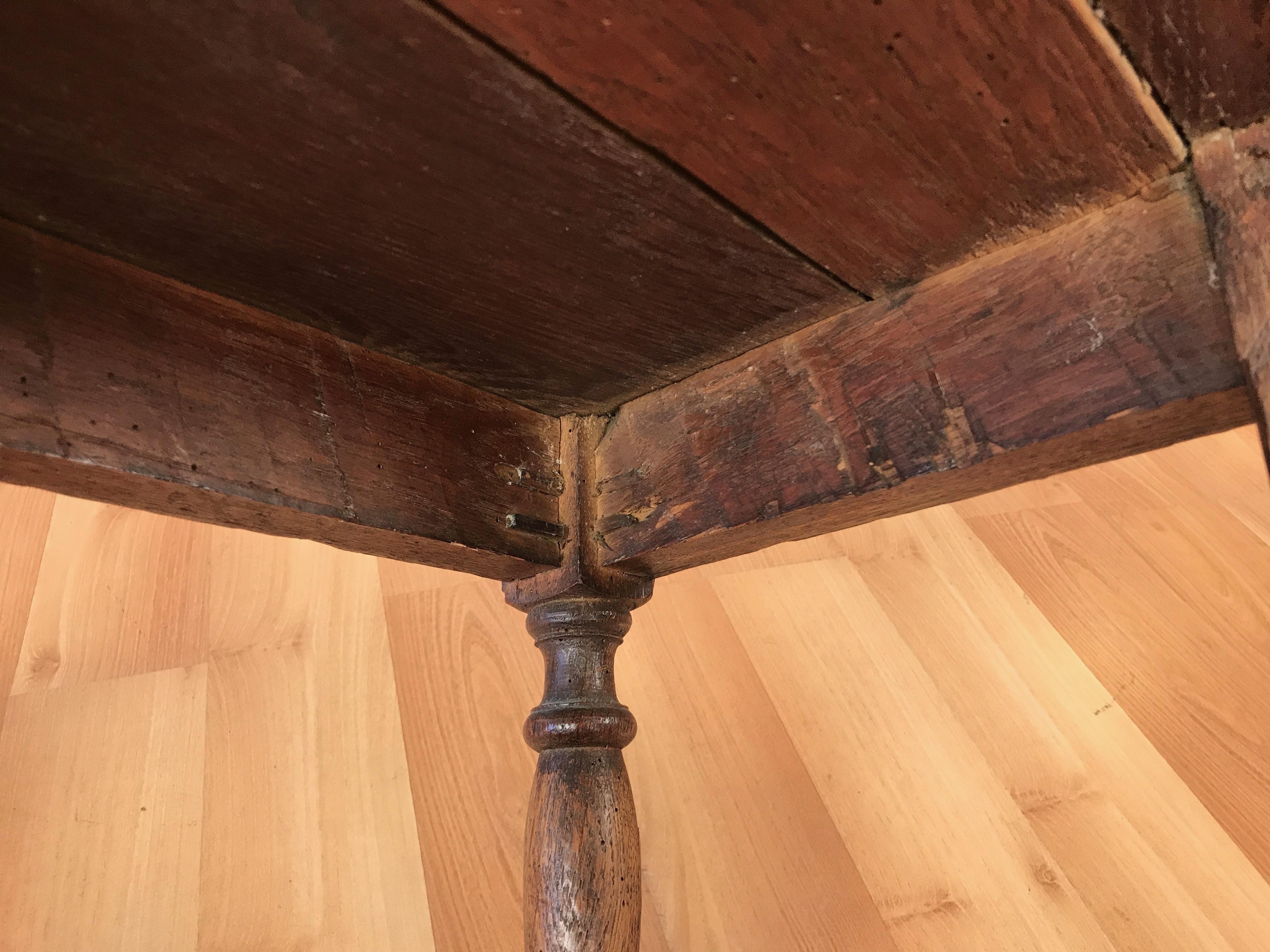 Oak French Nun’s Chair, circa 17th Century 4