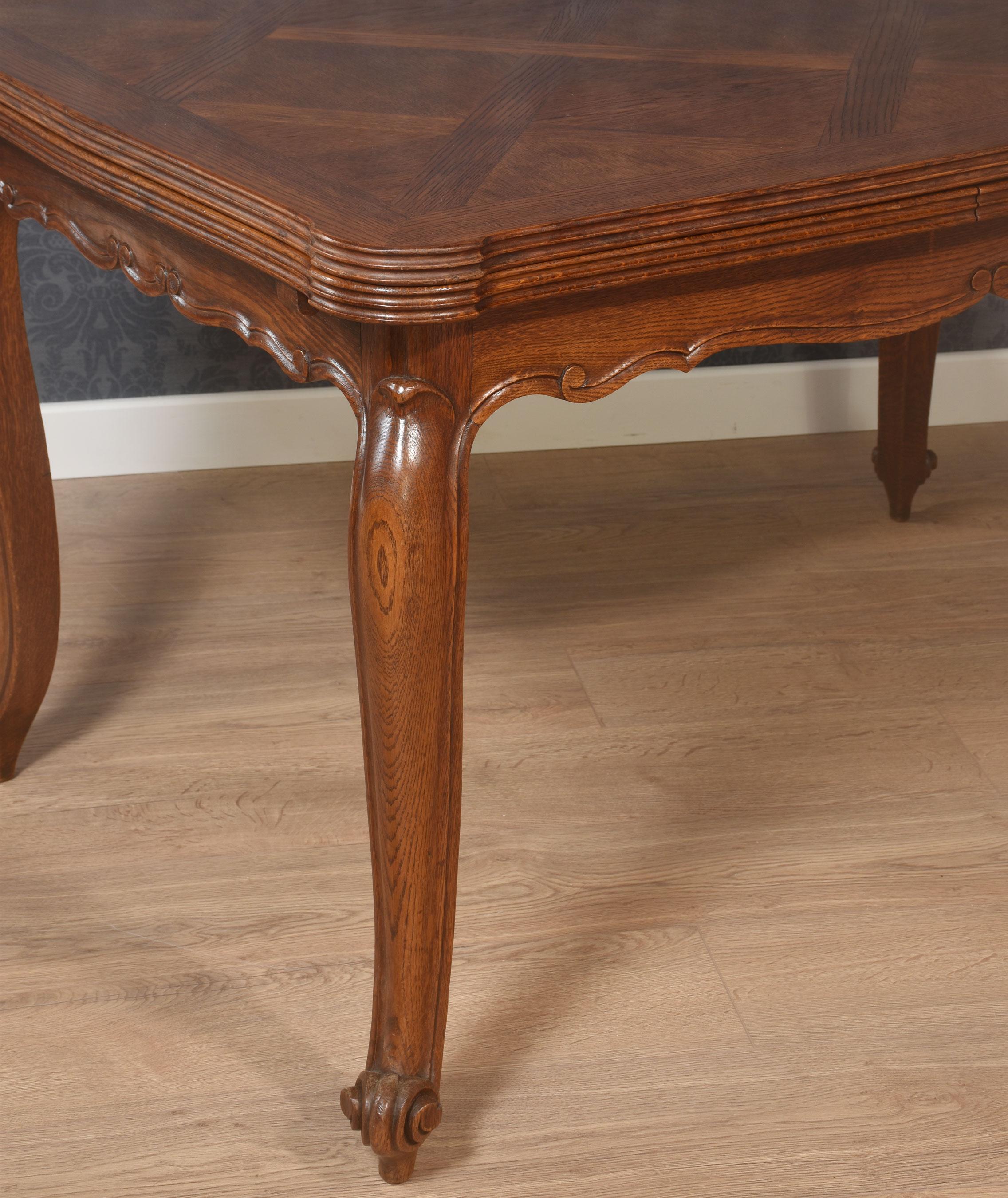 Table à tiroir en Oak French Parquetry en vente 5
