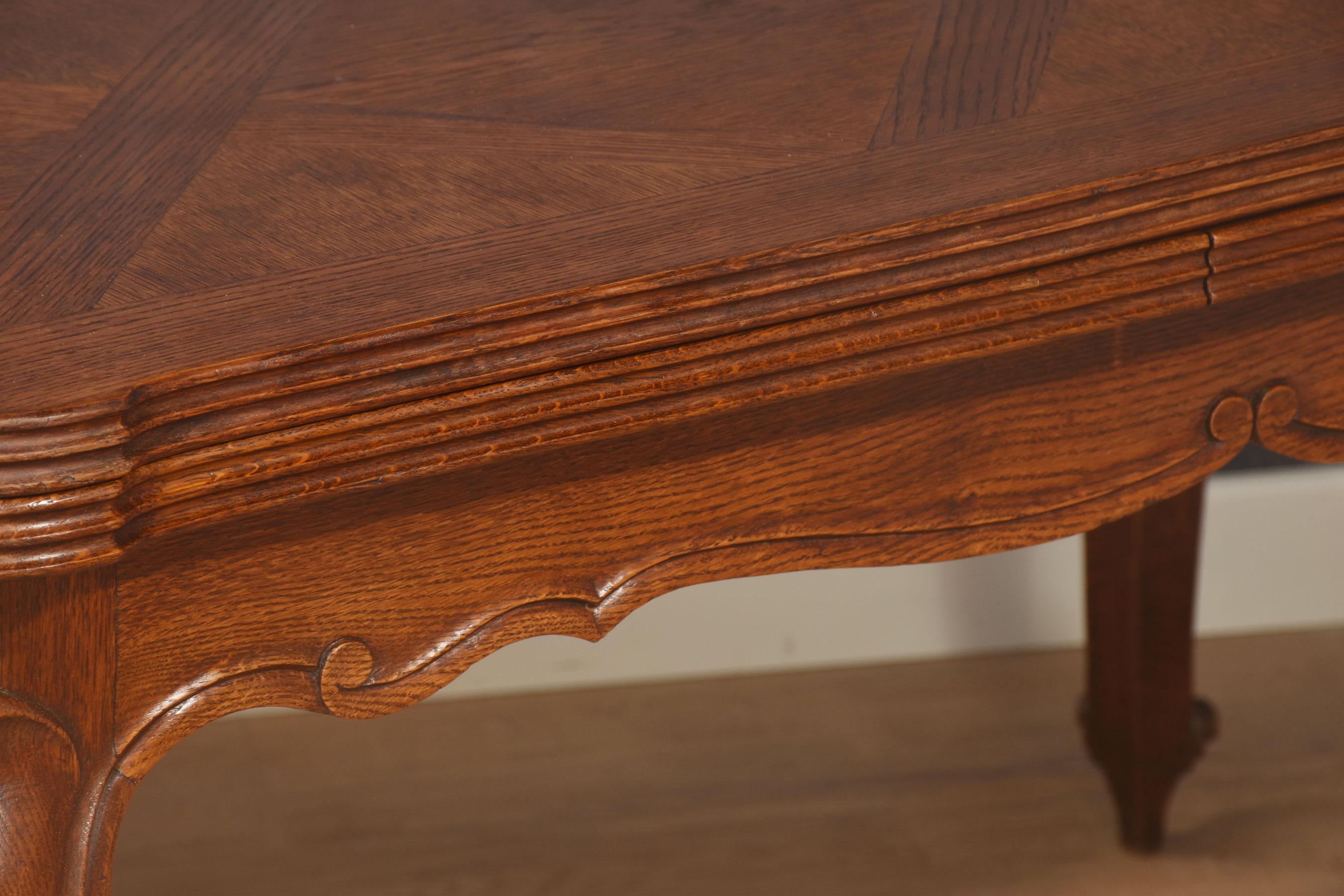 Table à tiroir en Oak French Parquetry en vente 6