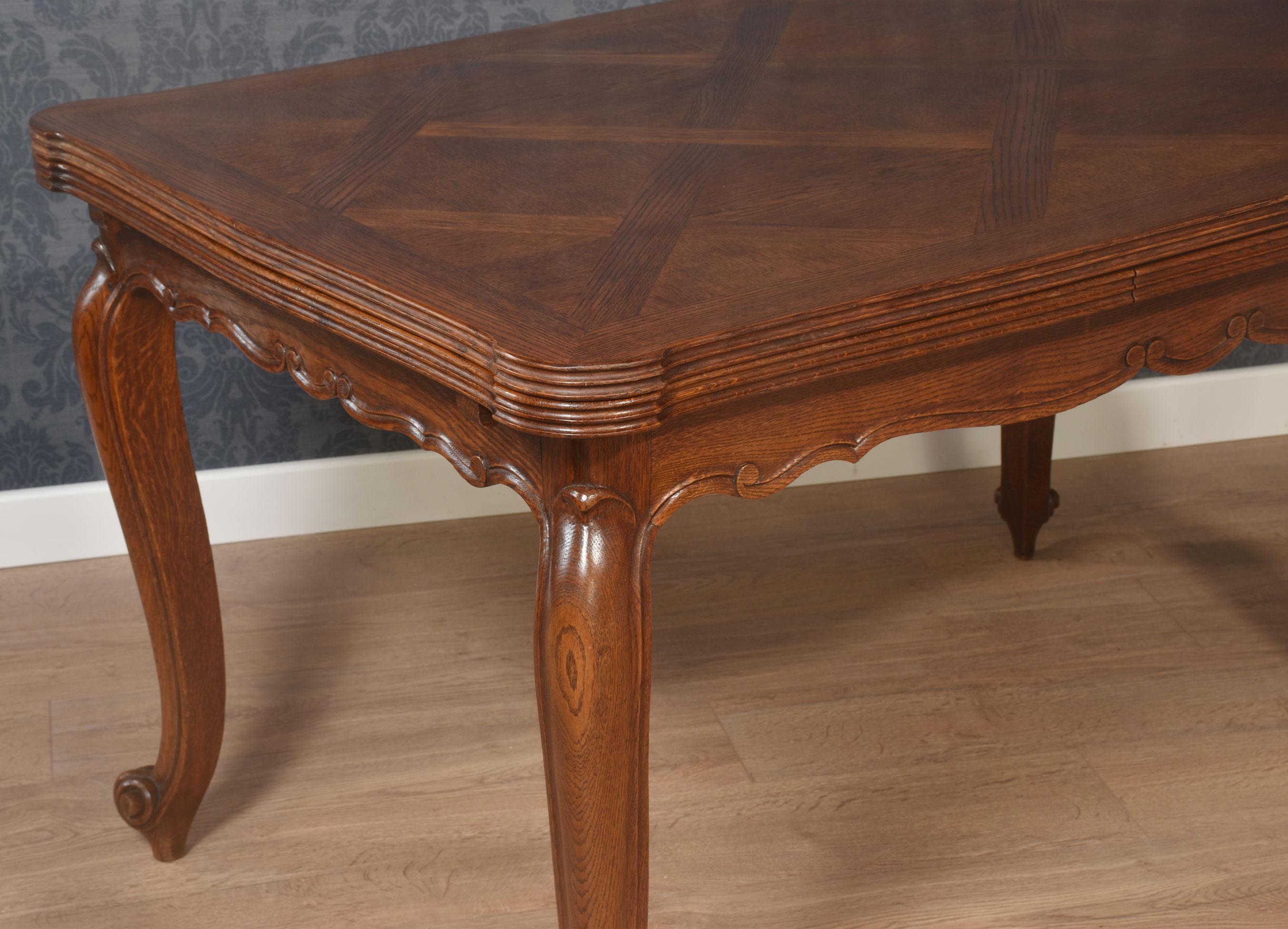 Table à tiroir en Oak French Parquetry en vente 3