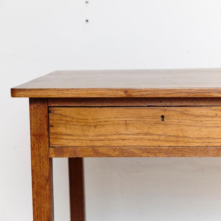 Mid-Century Modern Oak French Table, circa 1930