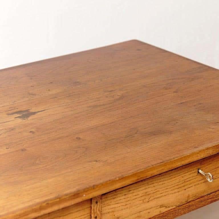 Wood Oak French Table, circa 1930