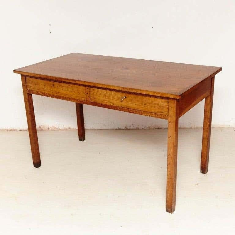 Oak French Table, circa 1930 1