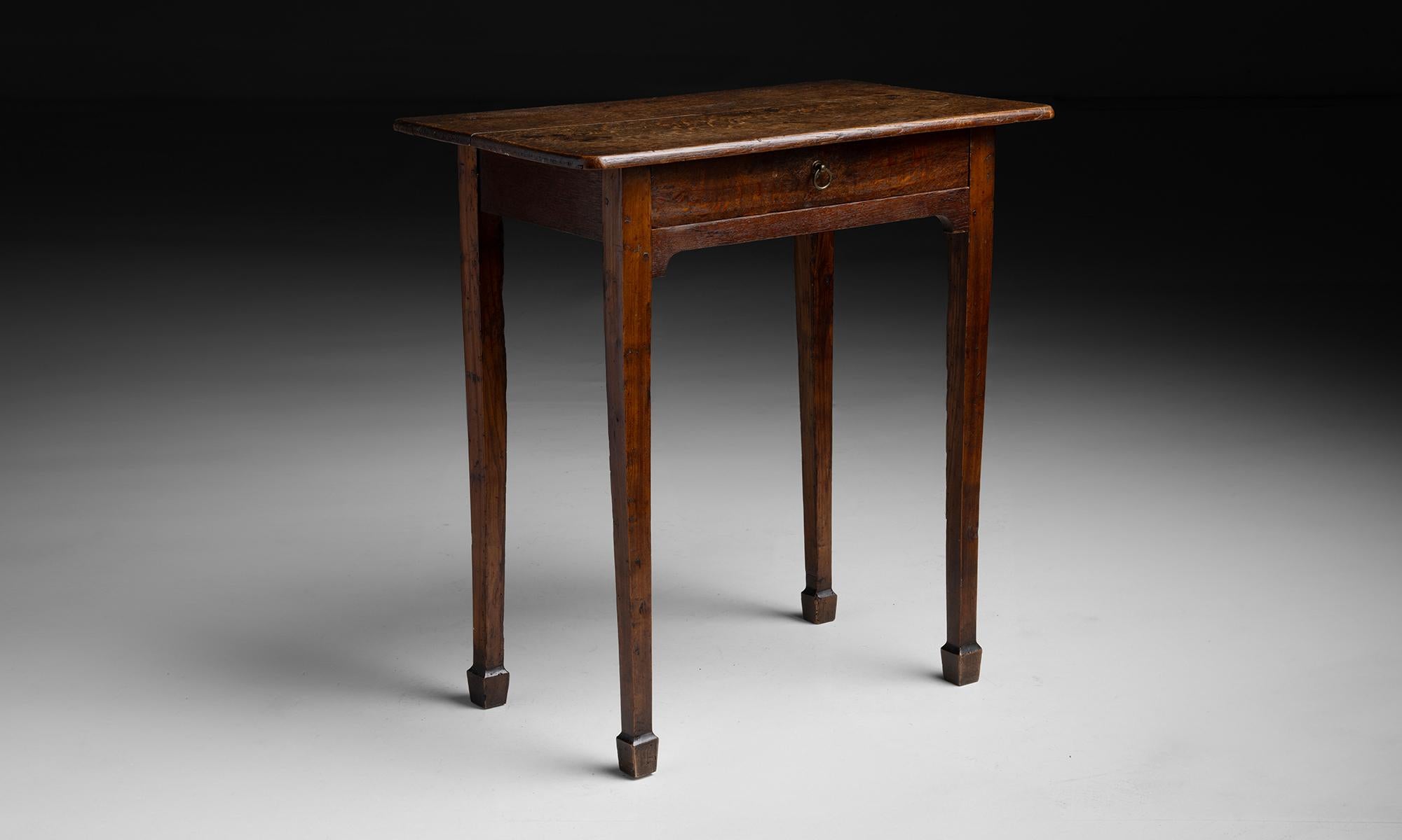 English Oak & Fruitwood Side Table, England circa 1900