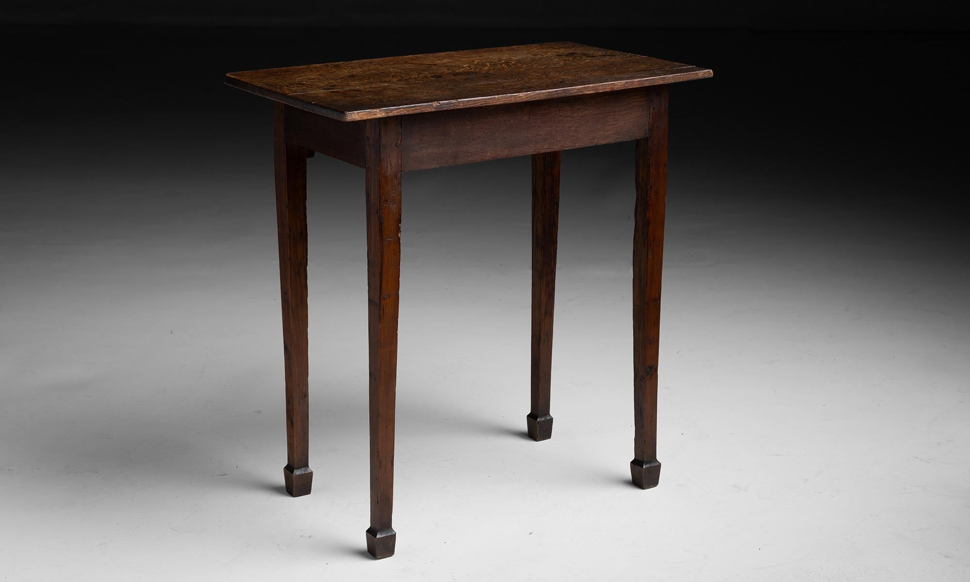 20th Century Oak & Fruitwood Side Table, England circa 1900