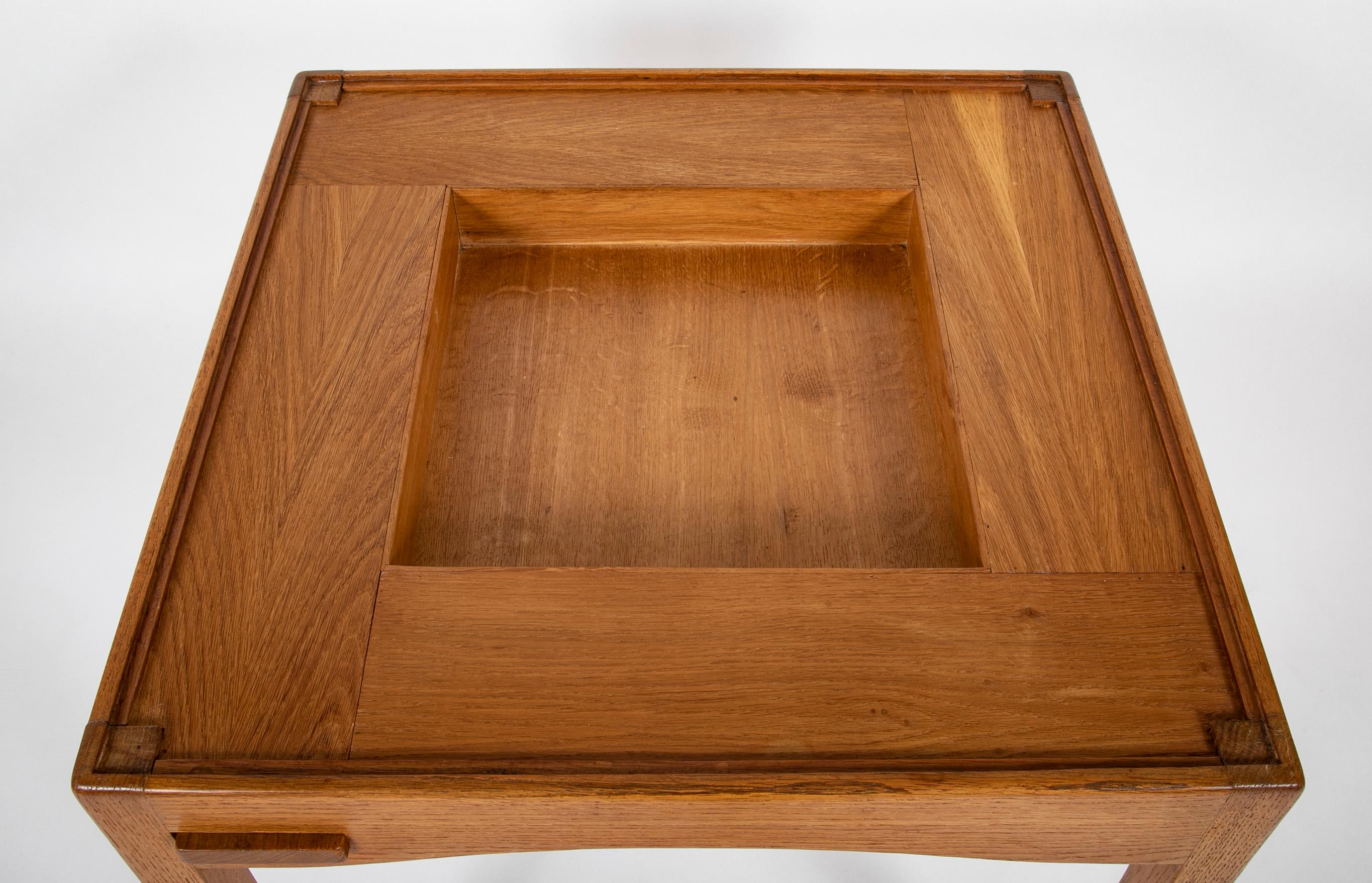 Oak Games Table Designed by Victor Courtray 4