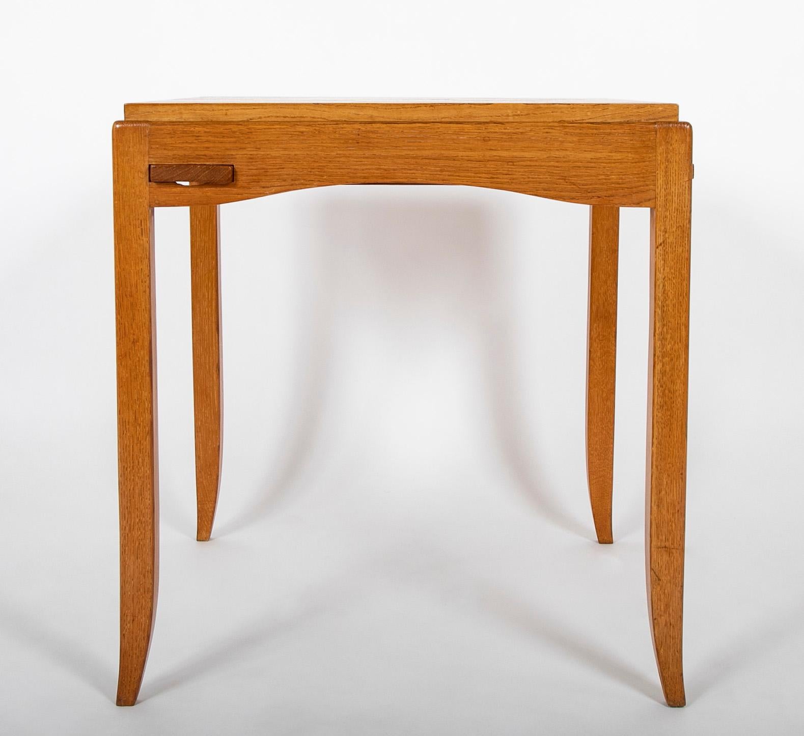 Mid-Century Modern Oak Games Table Designed by Victor Courtray