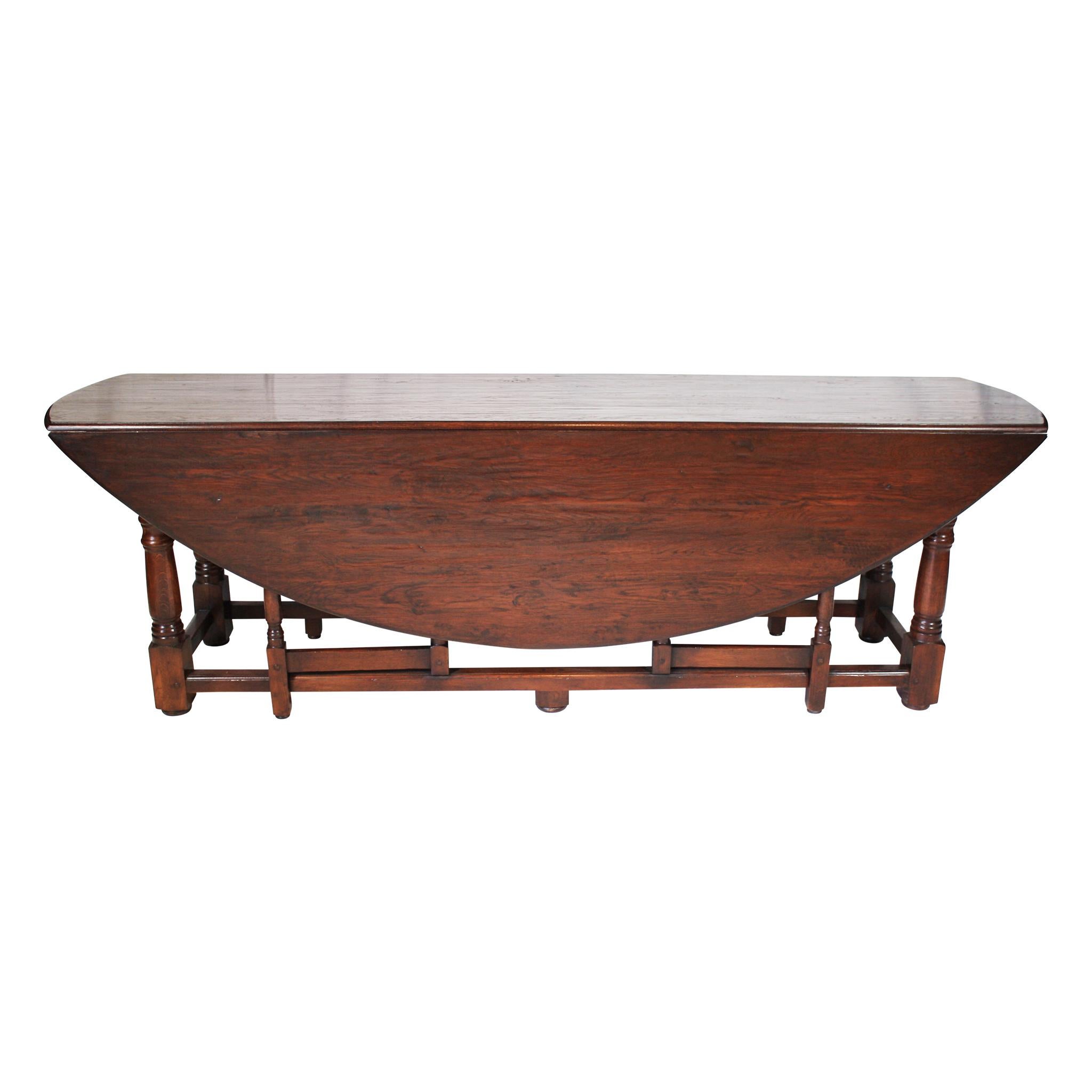 Oak Gate Leg Table, circa 1930