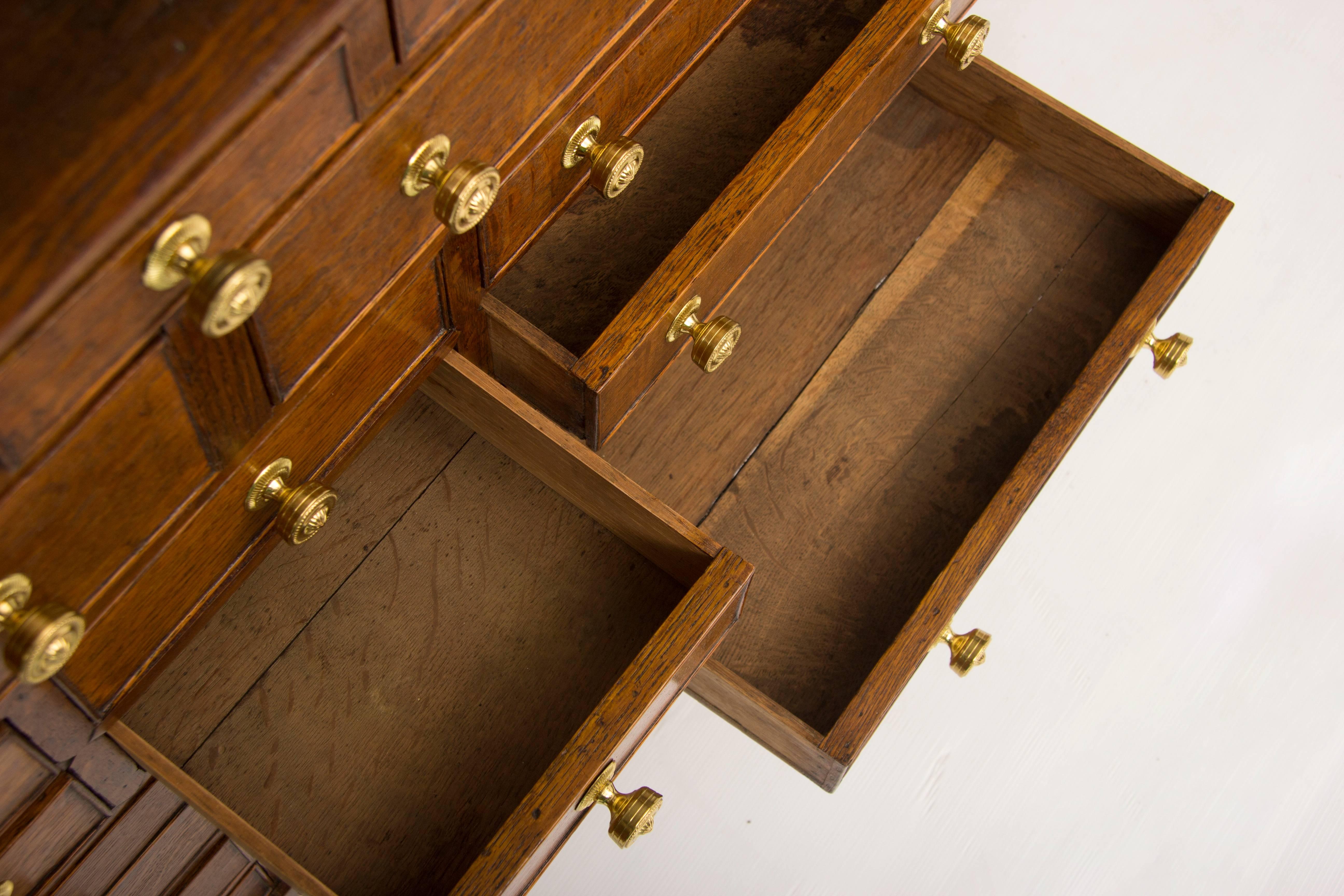 Oak Georgian Bank of 25 Drawers 3