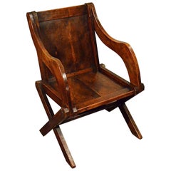 Oak Glastonbury Study Desk Elbow Country Chair Quality Armchair, circa 1900