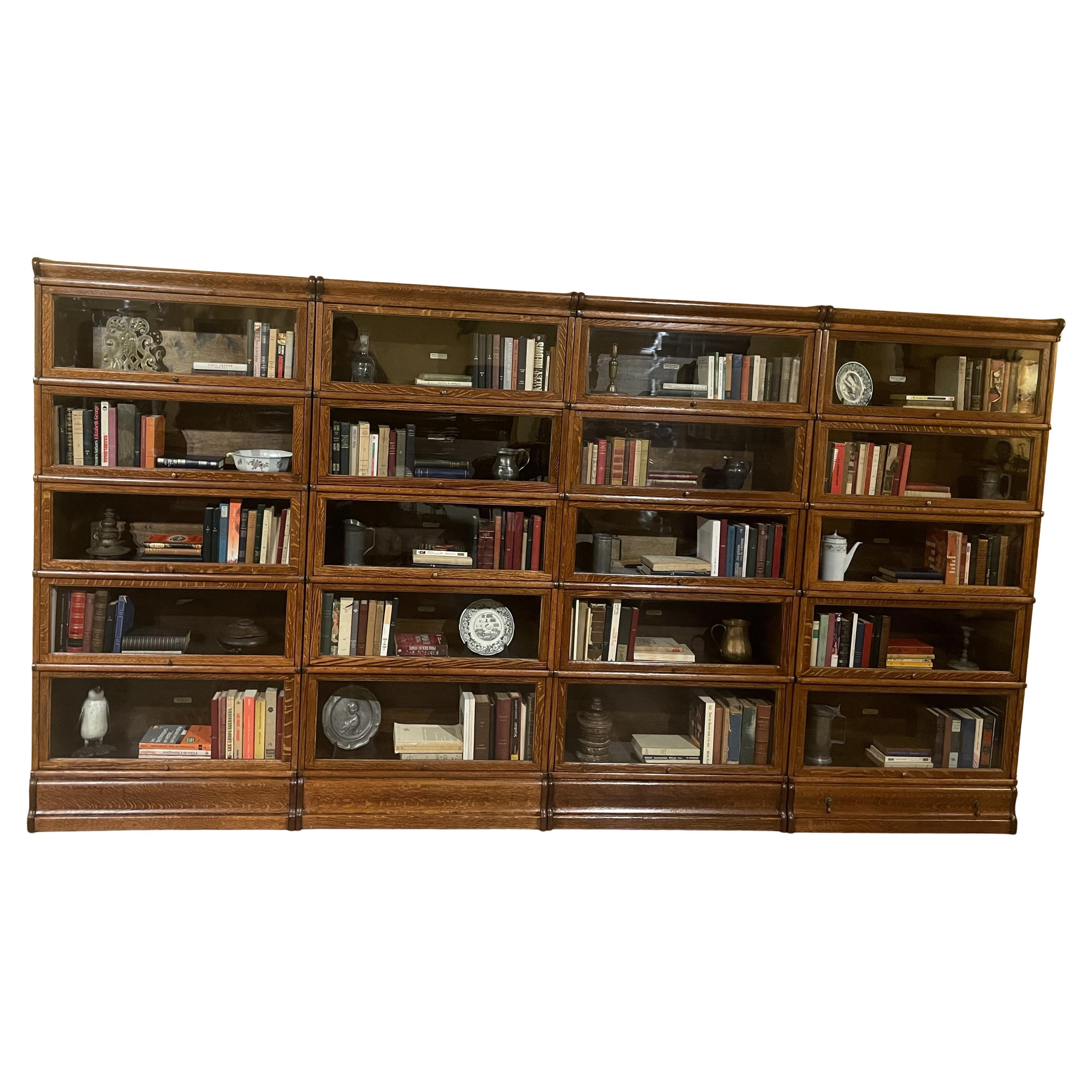 Globe Wernicke Bücherregal, bestehend aus 4 Bücherregalen - 19. im Angebot