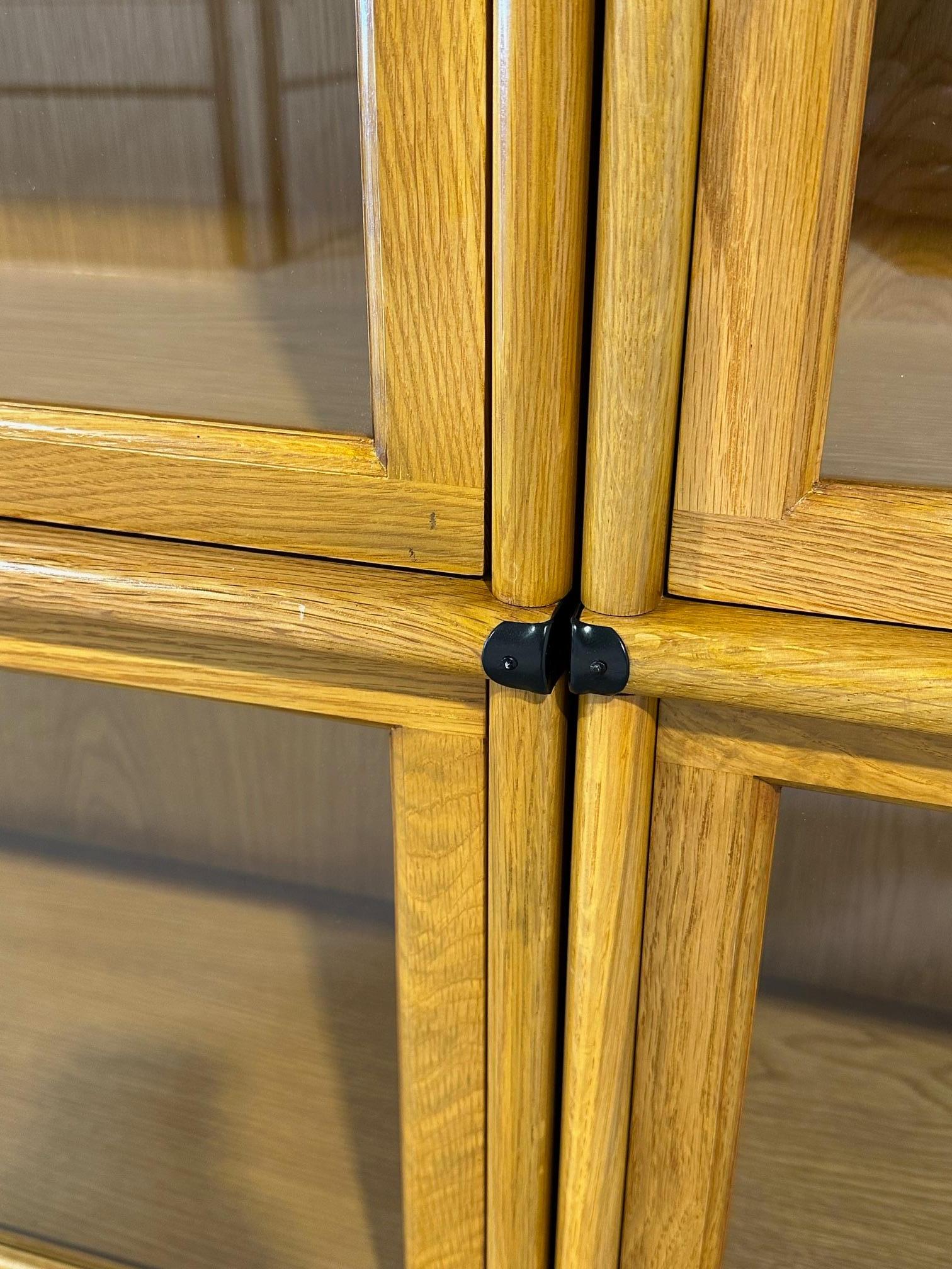 Indonesian Oak Globe Wernicke bookcase For Sale
