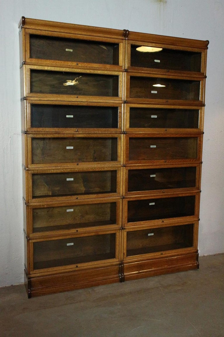 Oak Globe Wernicke Bookcase For Sale at 1stDibs
