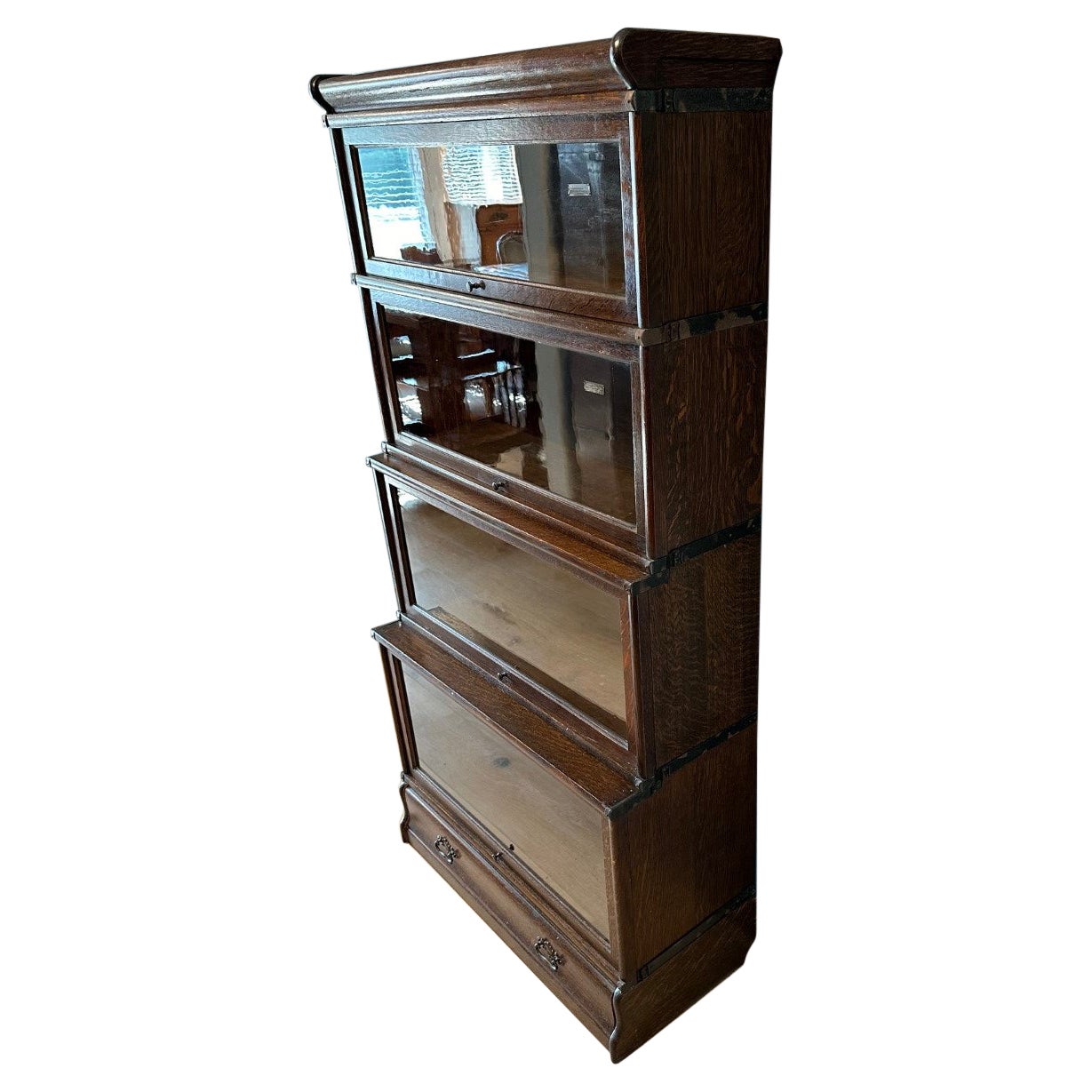 Oak Globe Wernicke Bookcase
