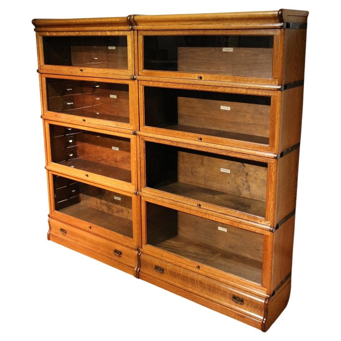 Mahogany Globe Wernicke Bookcase at 1stDibs