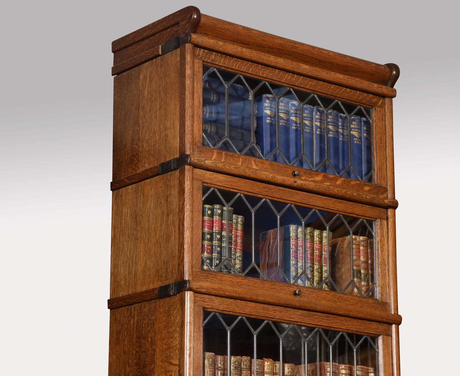 British Oak Globe Wernicke Six Section Bookcase