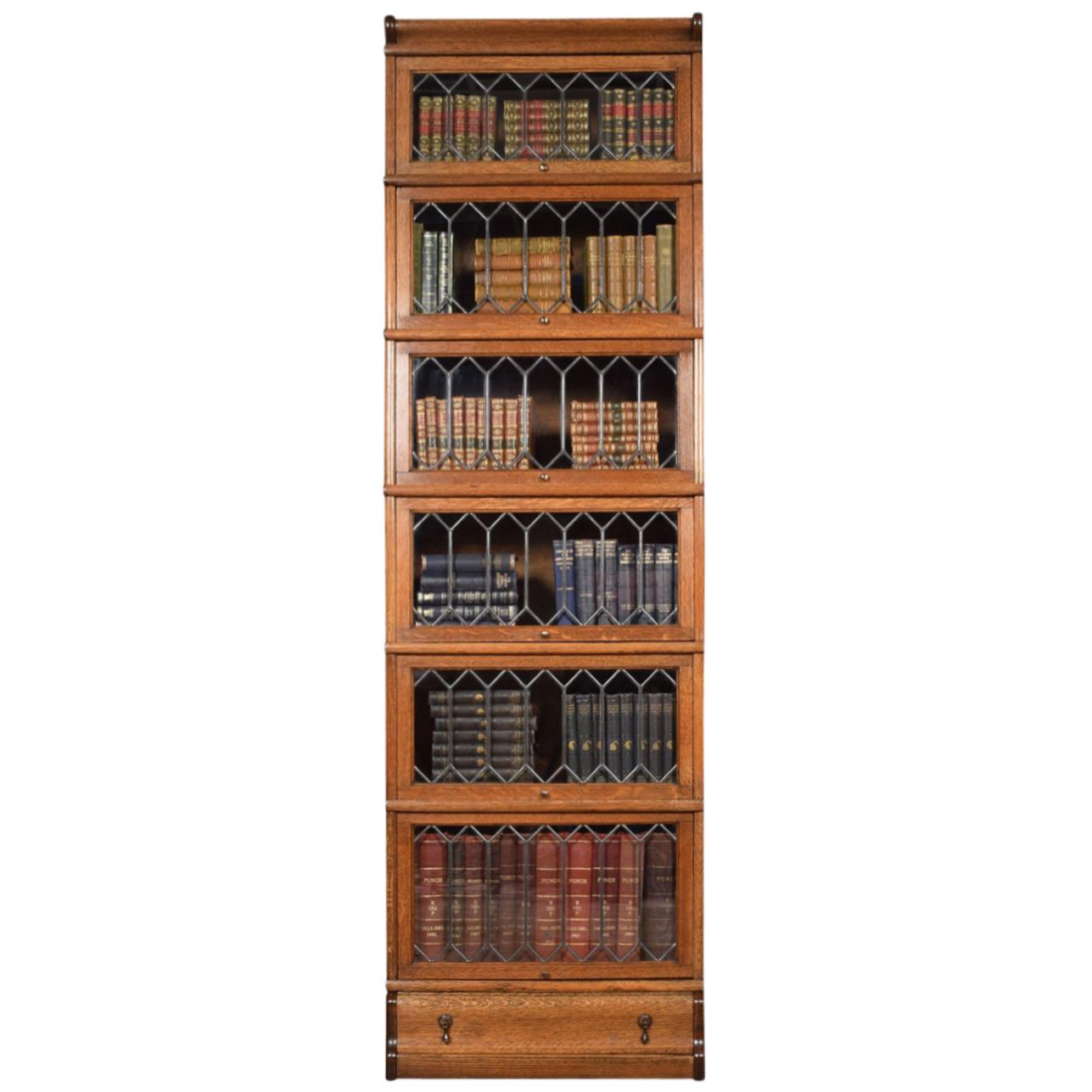 Oak Globe Wernicke Six Section Bookcase