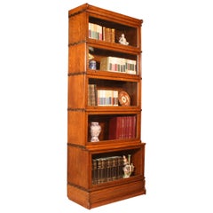 Oak Globe Wernicke Stacking Bookcase 5 Large Elements