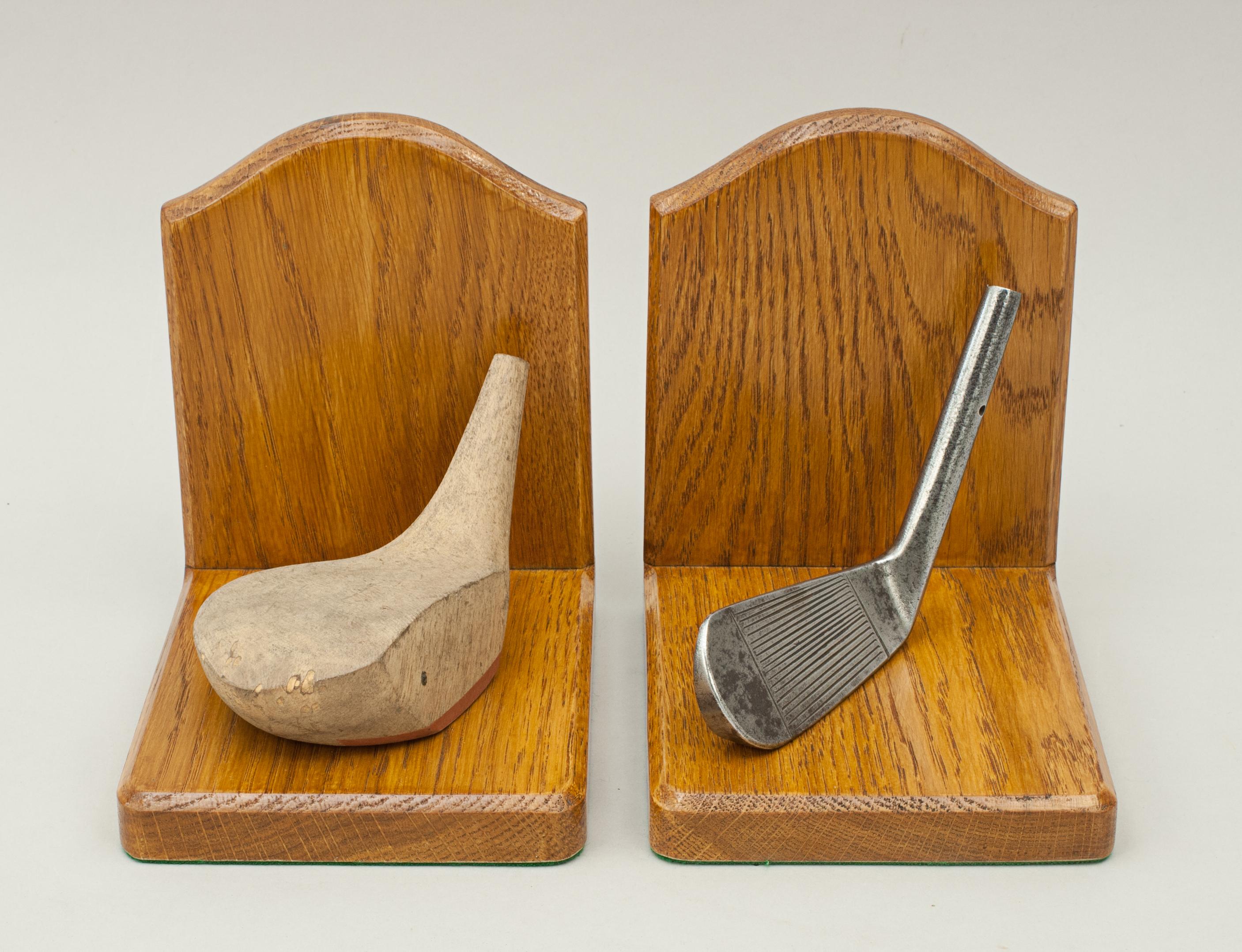 Oak Golf Bookends, Robert Simpson 1