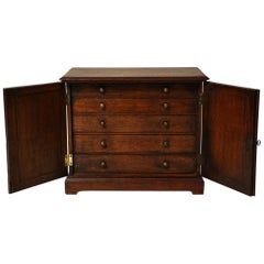 Oak Gothic Revival Specimen Cabinet