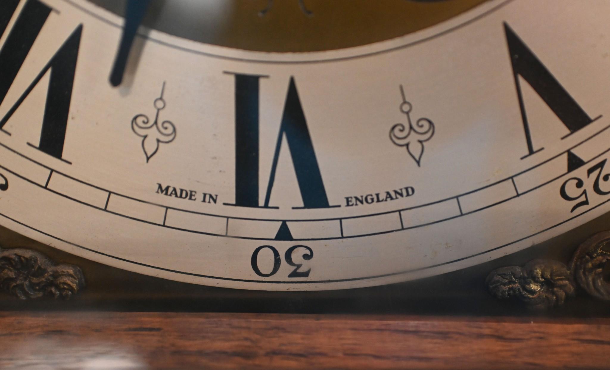 Oak Grandmother Clock Tempus Fugit Longcase Victorian For Sale 2