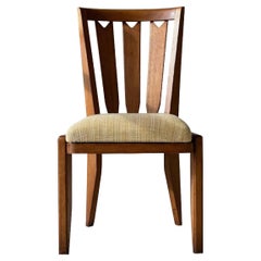 Oak Guillerme et Chambron Single Chair, France, 1960s