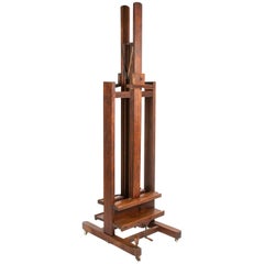 Oak H-Frame Double Artist's Easel