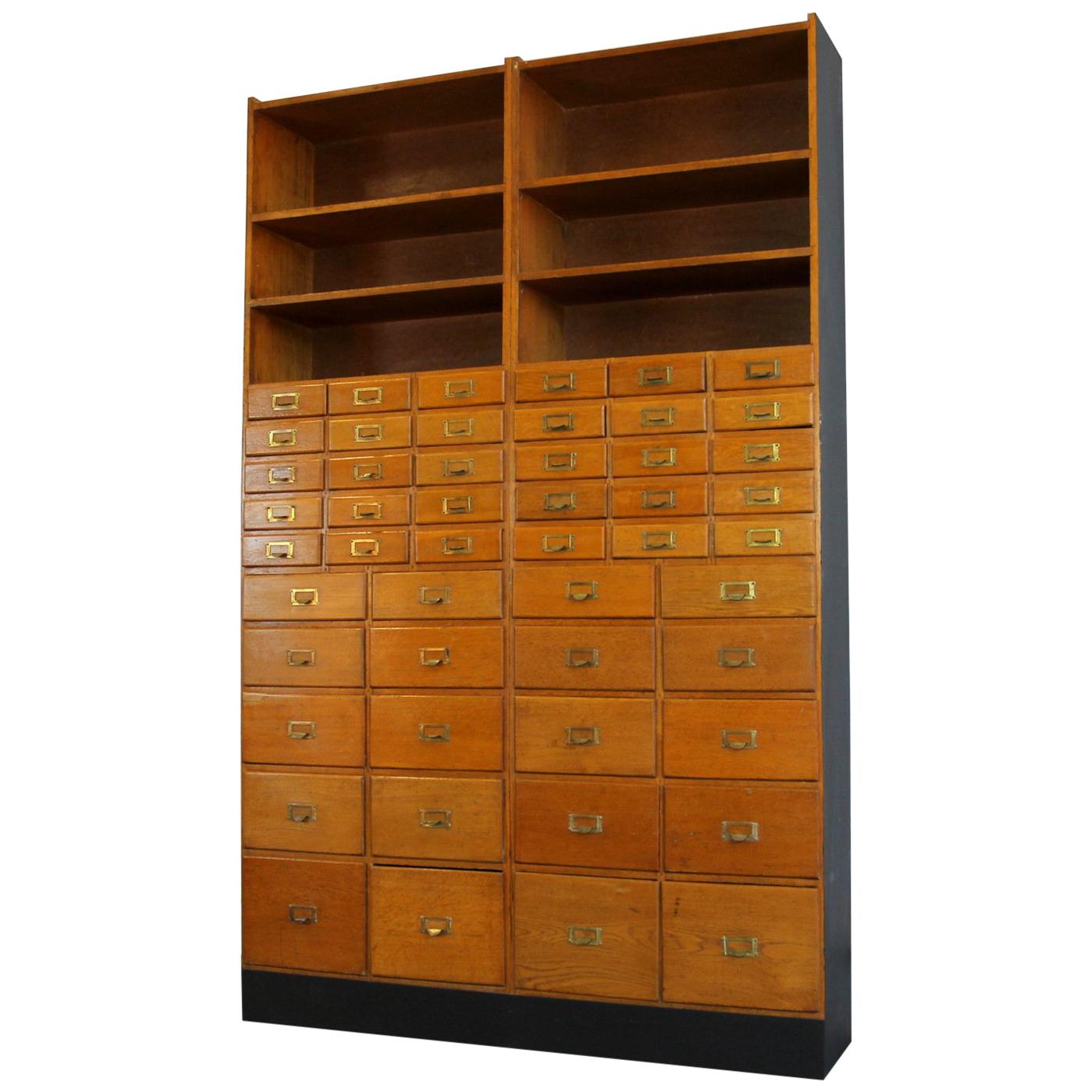 Oak Haberdashery Cabinet, circa 1930s