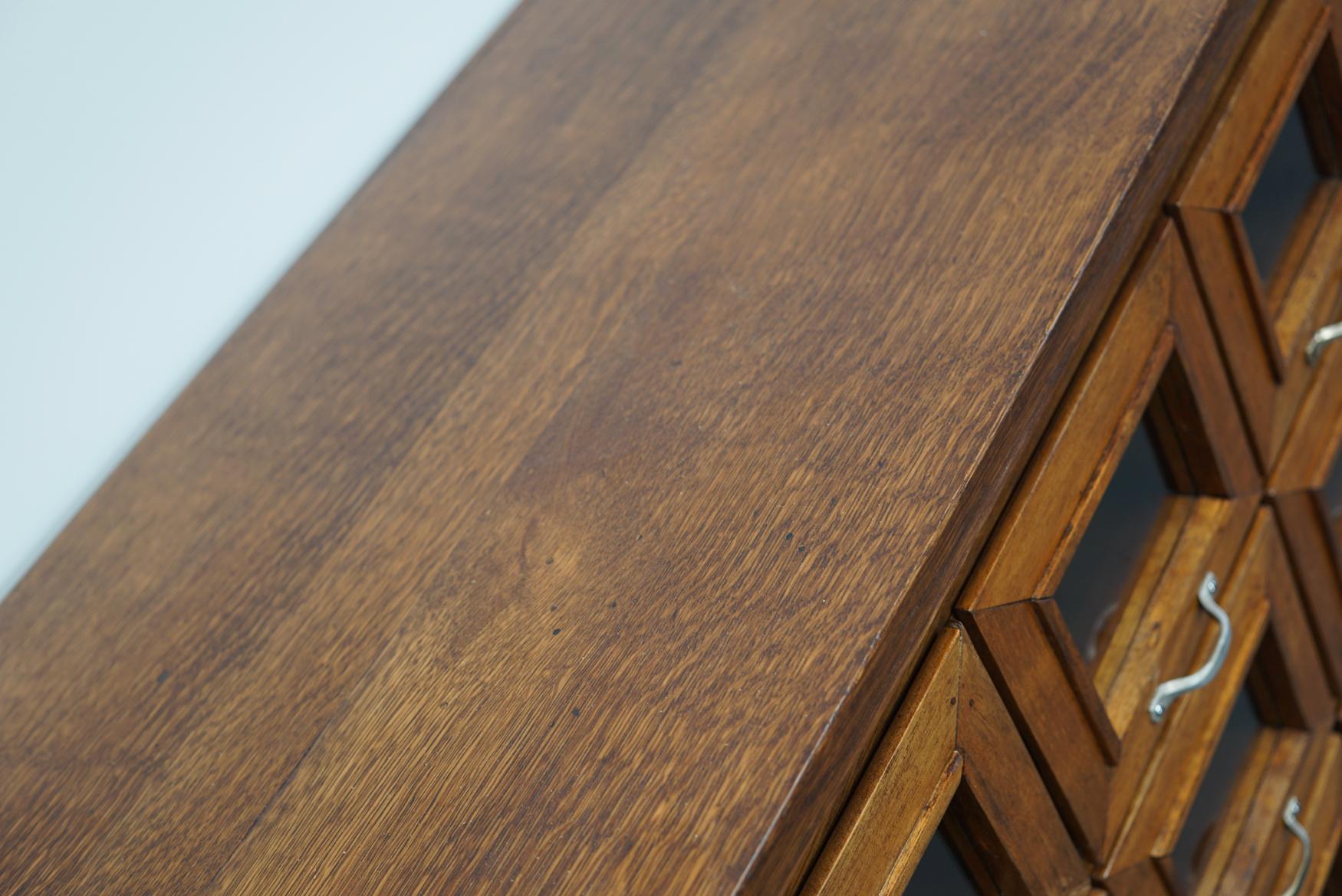 Mid-20th Century Oak Haberdashery Shop Cabinet, 1930s