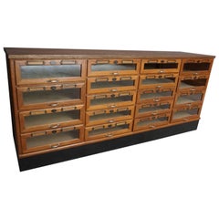 Oak Haberdashery Shop Cabinet, 1930s