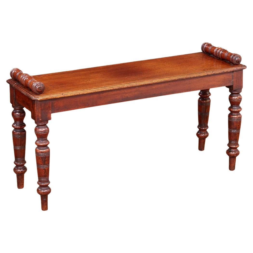 Oak French Provincial Rustic Hall Bench, 1900s For Sale at 1stDibs