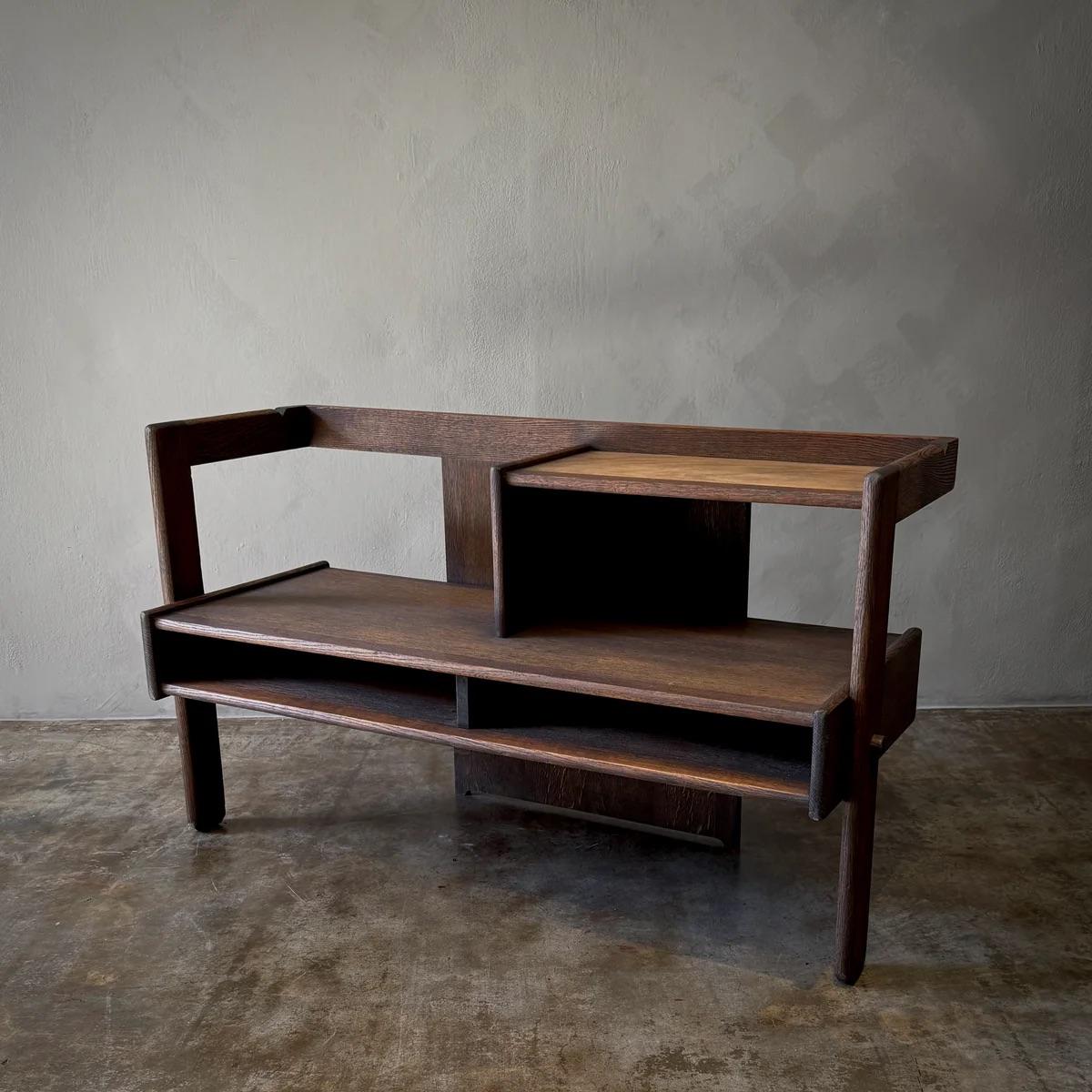 Banc de hall en Oak avec table en vente 2