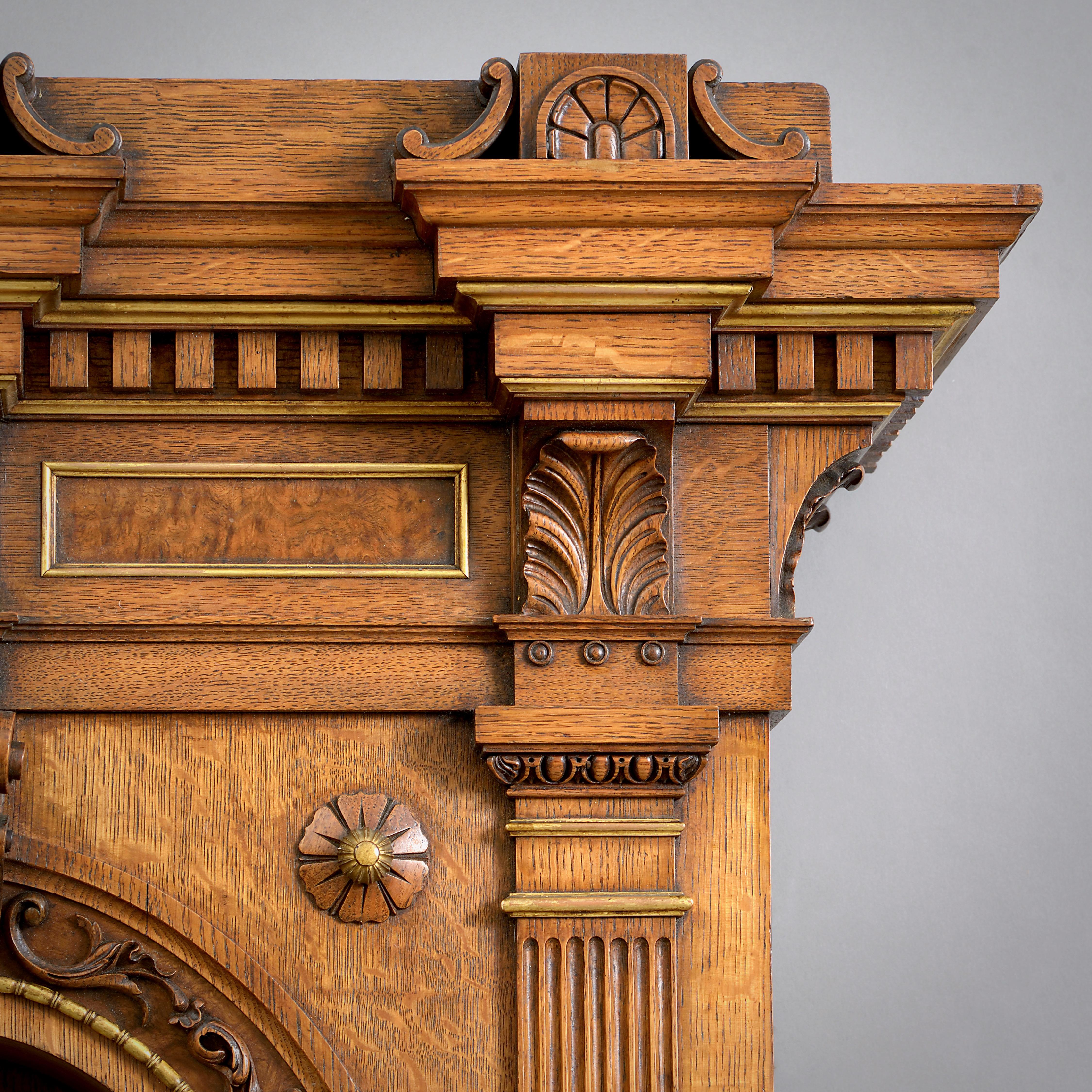 Oak Hanging Cabinet Attributed to Robert Hume, after Designs by William Beckford For Sale 2