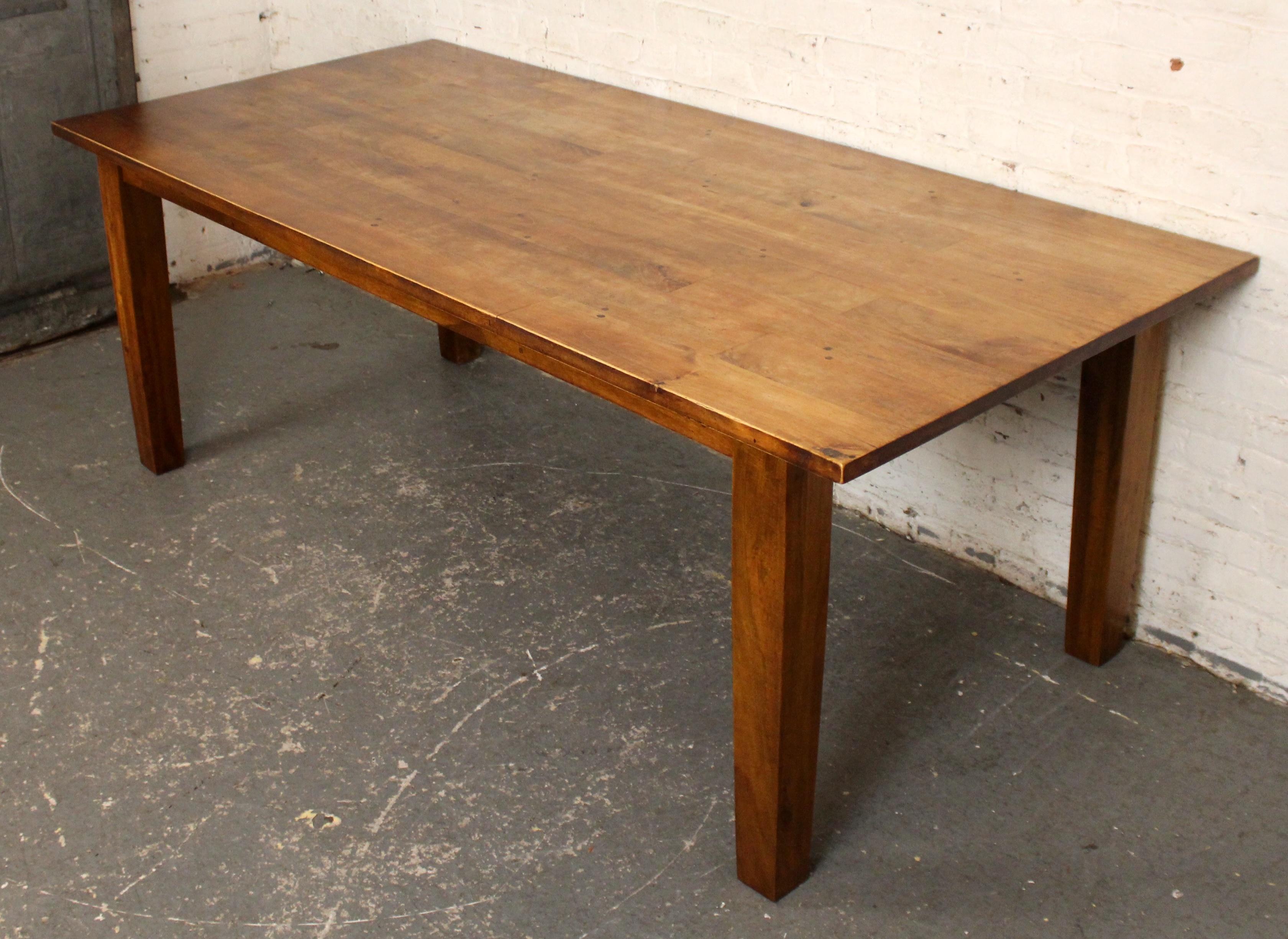 Inconnu Oak Hardwood Farmhouse Table en vente