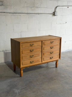 Oak Henning Kjærnulf Lowboy Dresser Lowboy Storage Chest MCM Denmark 1960s