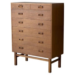 Eichenholz-Kommode von Holger Jensen für FDB Møbler, dänisches Mid-Century-Modern-Design der 1960er Jahre