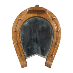 Oak Horseshoe Mirror