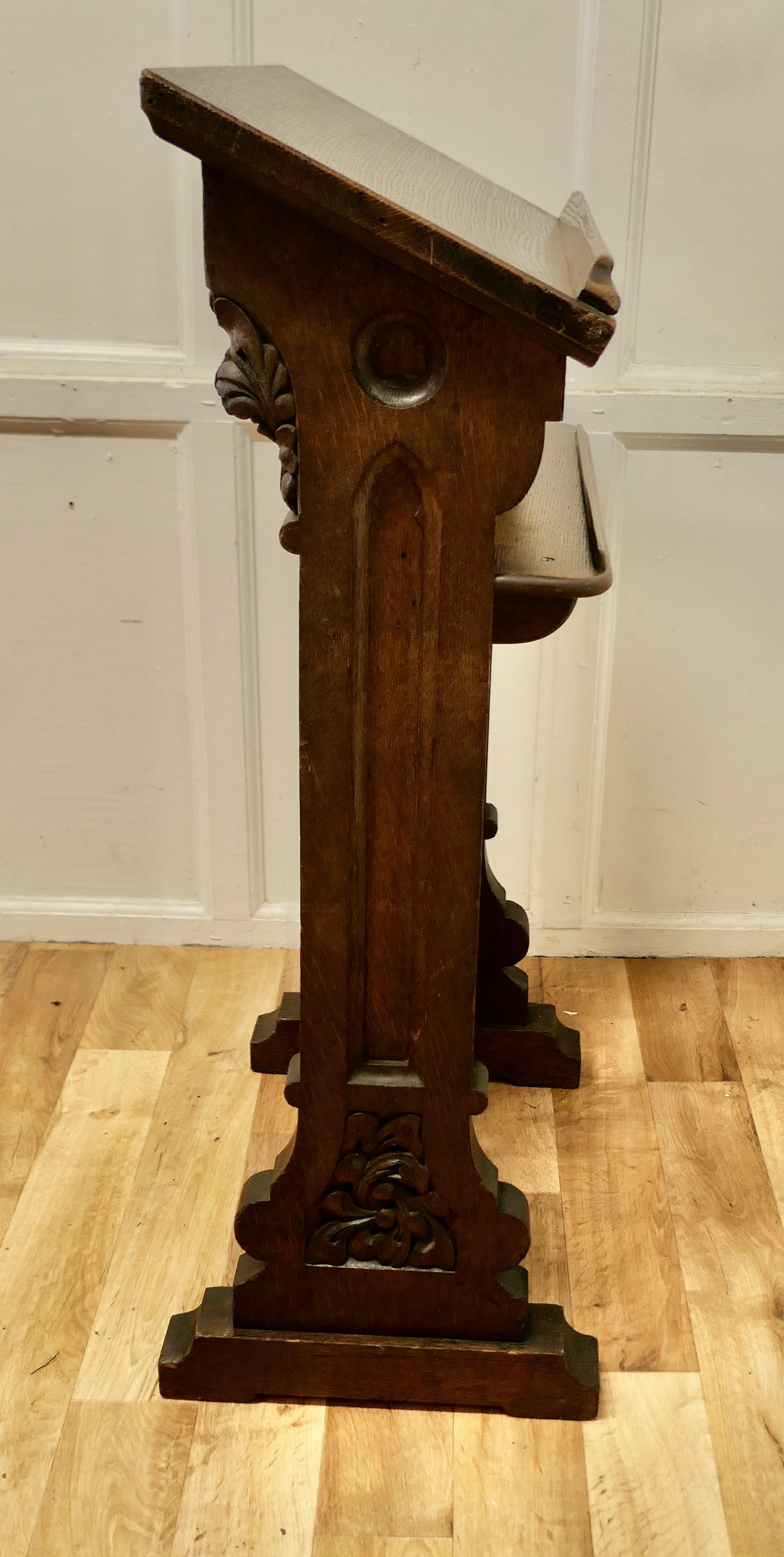19th Century Oak Hotel Restaurant Podium Reception Greeting Station, Greeter