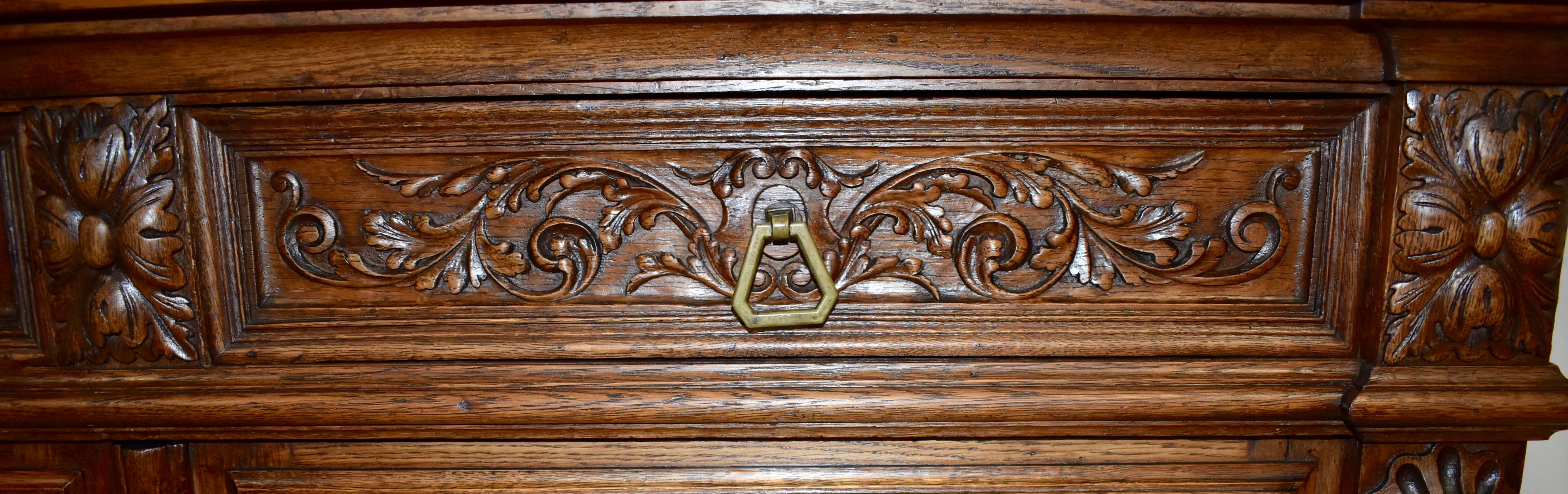 Quercia Buffet di Oak Hunt, 1895 circa in vendita