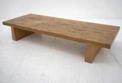 Oak Japanese Style Coffee Table after Alan Peters