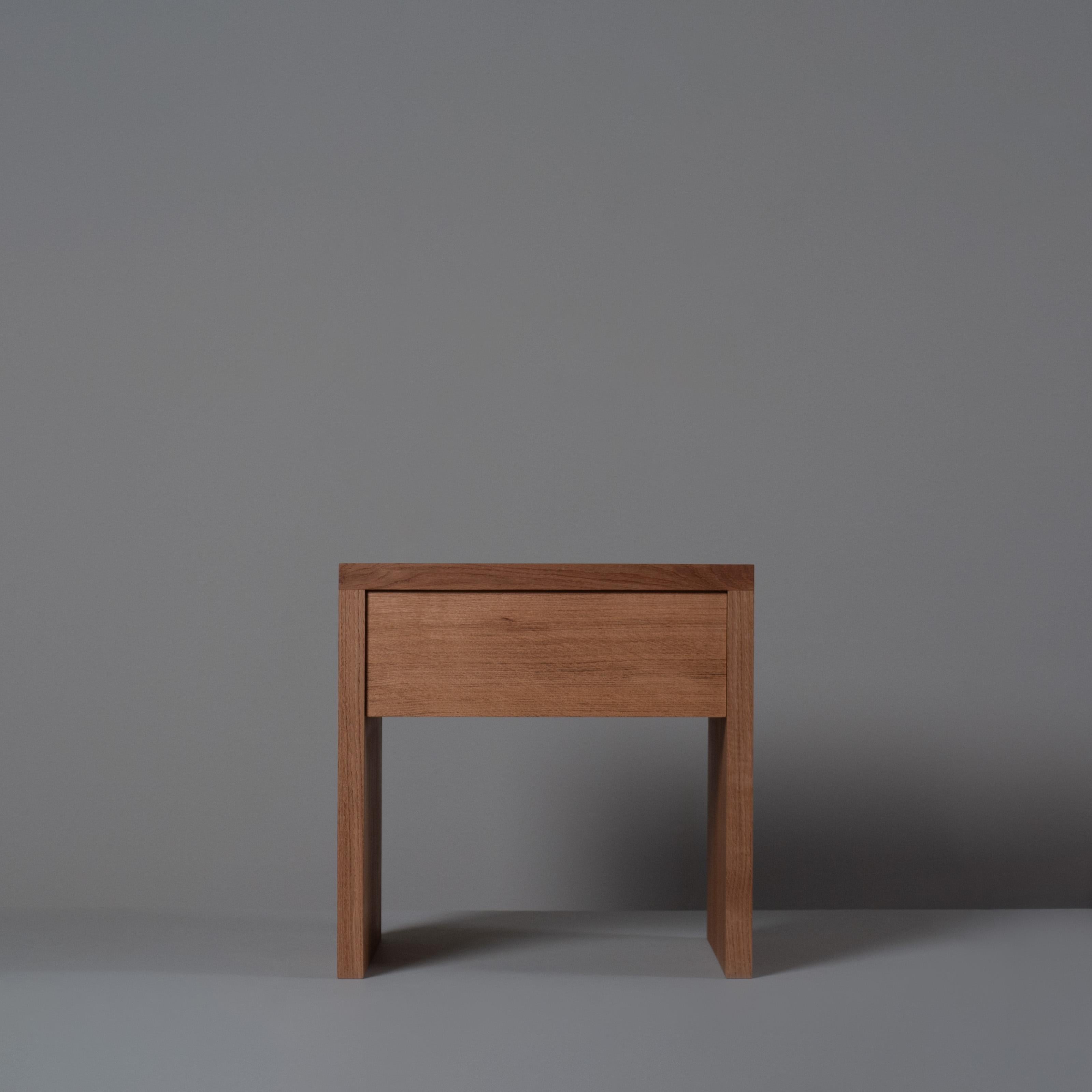 Anglais Table de nuit à tiroir commun en Oak en vente