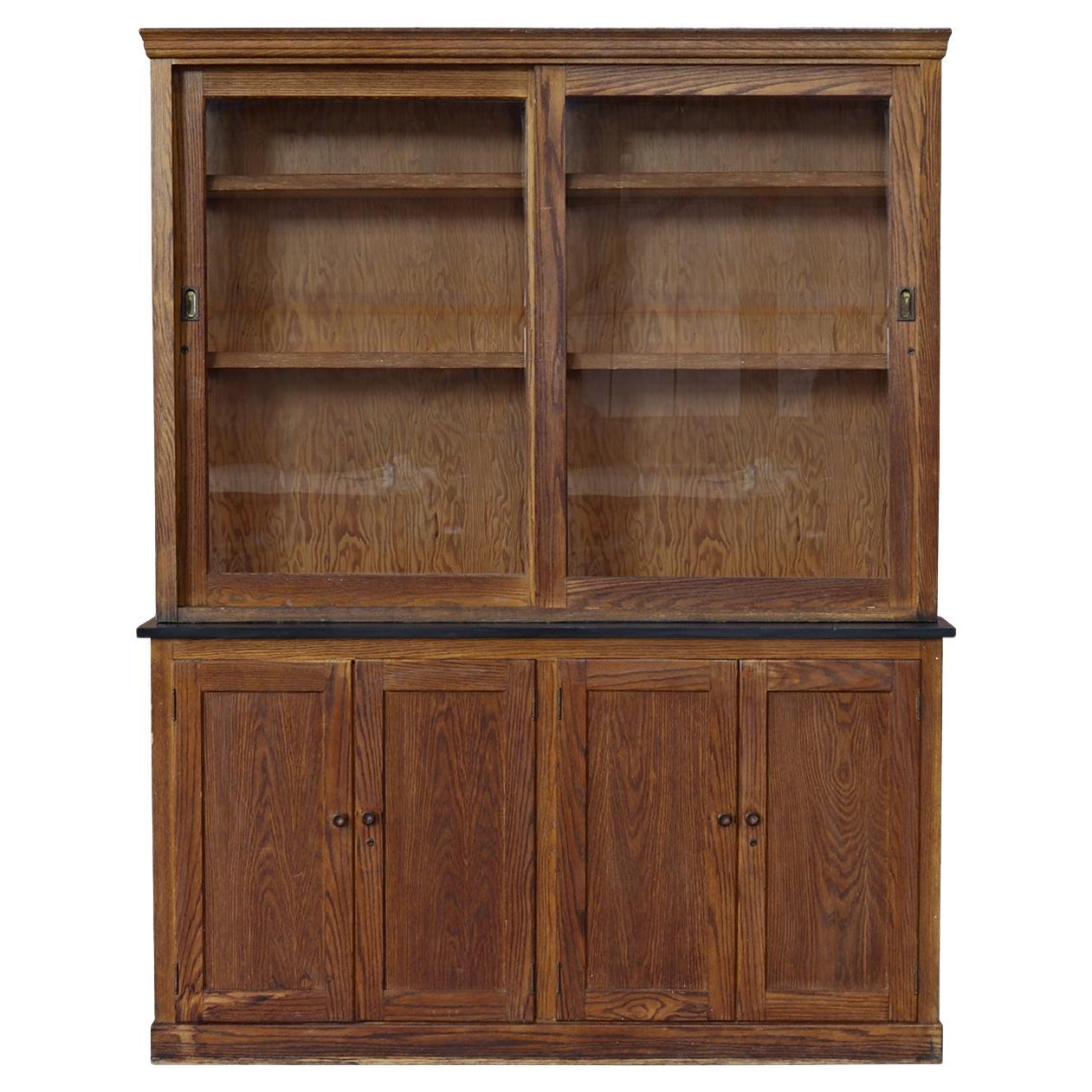 Oak Laboratory Cabinet