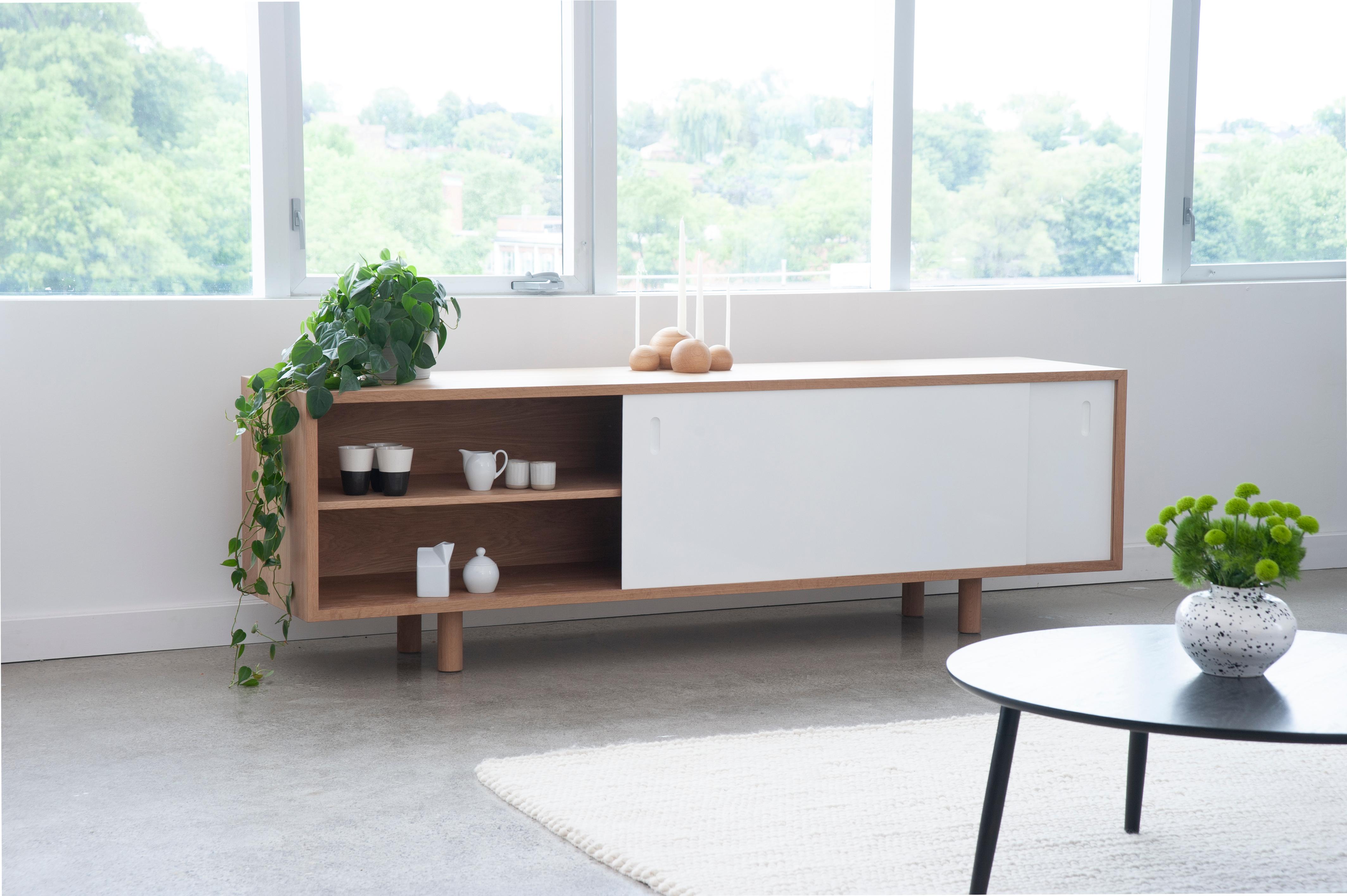 Oiled Oak Large Fairbanks Sideboard by Hollis & Morris